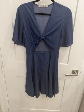 Timo Weiland Denim Tie-Front Women's Dress Size 0